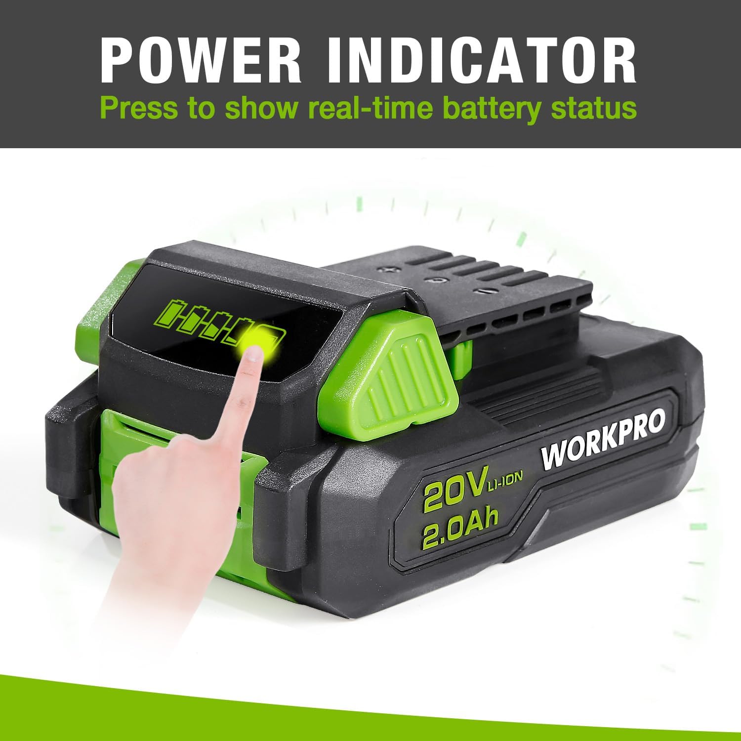 WORKPRO 20V 2.0Ah Lithium-ion Battery Pack