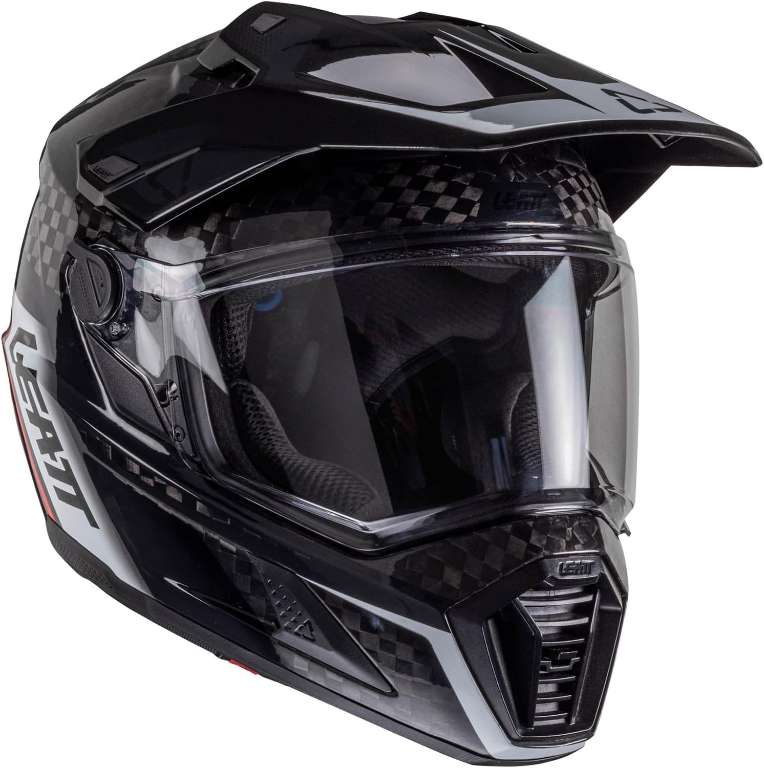 Leatt Helmet Kit ADV 9.5 Carbon with Free 4.5 Iriz Goggles & Bag - Ultimate Adventure Bundle - Lightweight Carbon Fiber Off-Road & Street Helmet - 360 Turbine Safety Technology