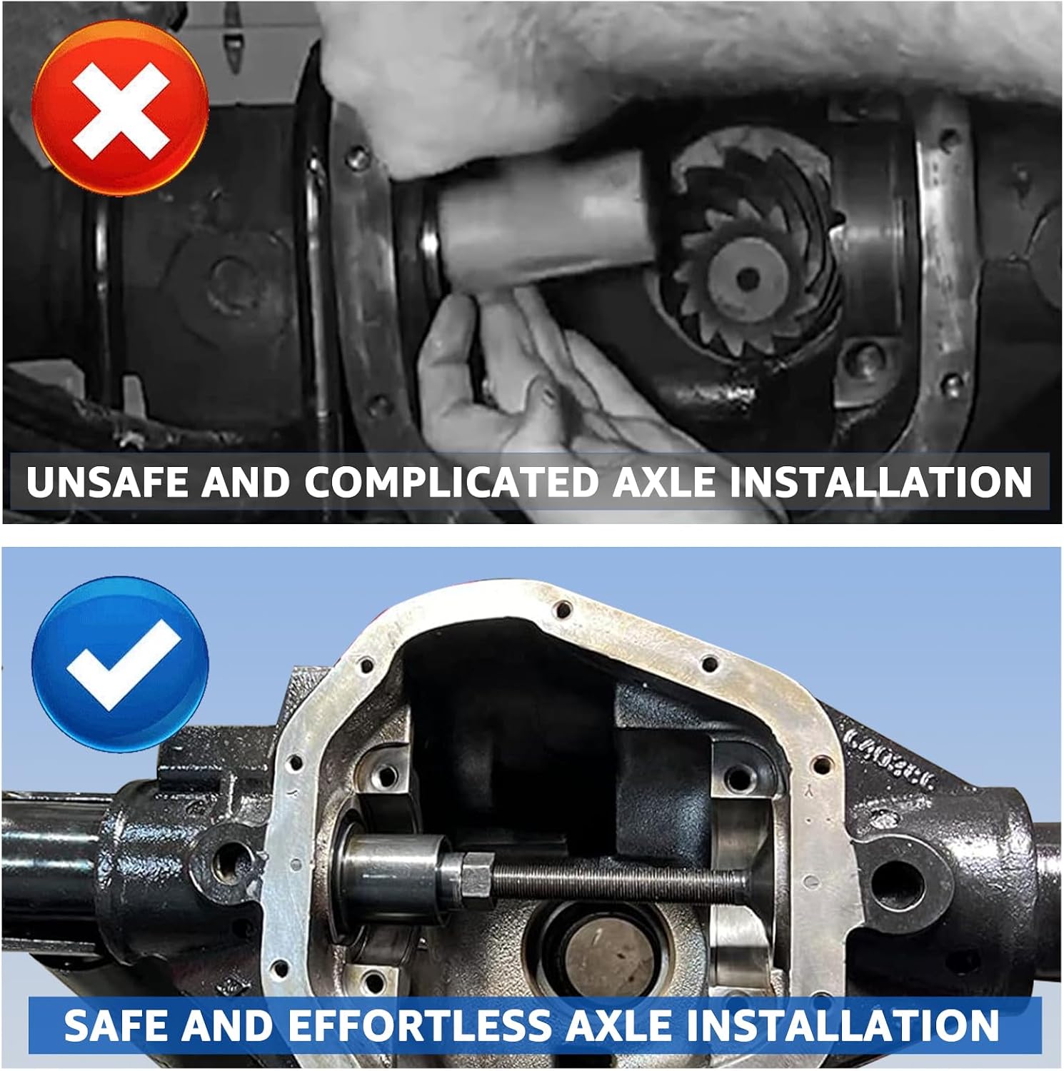 HKTE Dana 30/44/60 Front Axle Seal Installer, Effortless Sealing for Jeep, Ford, Dodge & More