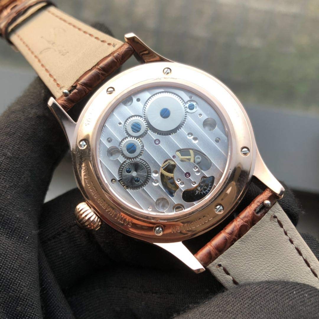 SU8001GW Tourbillon Master Seagull ST8001 Uhrwerk Saphirglas Herren mechanische Armbanduhr 1963