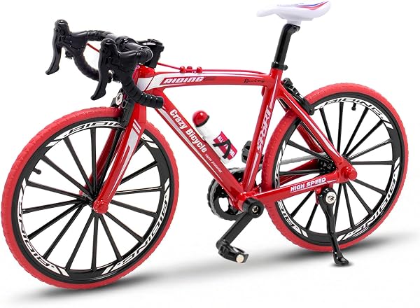 Zhenzhenlo Dita bicicletta, 1:10, giocattolo per bicicletta, 1:10, mini giocattolo per bicicletta, regalo per lezioni, casa, ufficio, club - 1