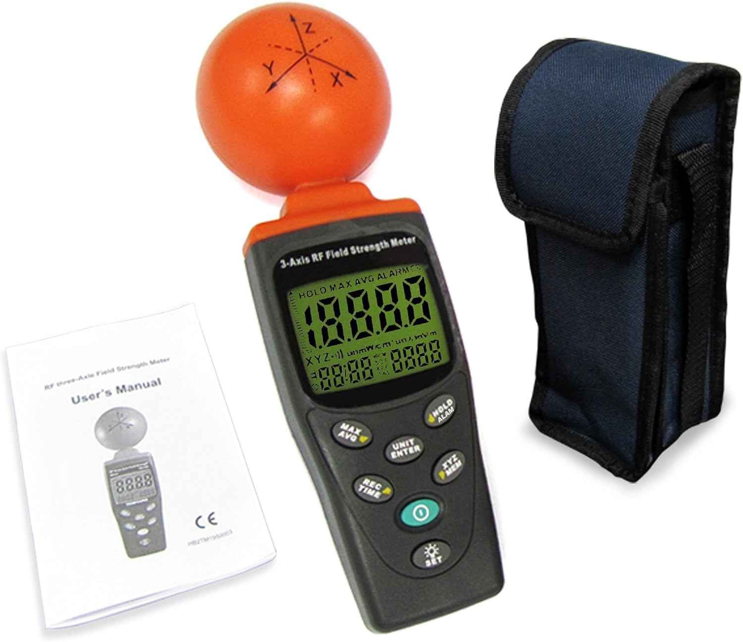 3 Triple Axis High RF EMF Strength Meter Detector Reader, Radiation