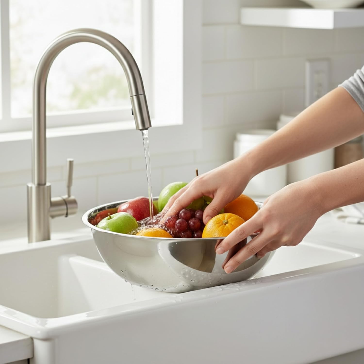 Stainless Steel Mixing Bowls Set of 3 – 13, 16 & 20 Qt – Large, Durable Bowls for Mixing, Cooking, Baking, Meal Prep, and Serving – Essential Kitchen and Home Cooking Utensils