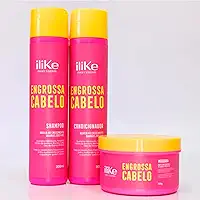 ILIKE ENGROSSA CABELO LINHA PROFISSIONAL Fios encorpados e com volume saudável - 5, 4, E 3 PRODUTOS (3 Produtos)