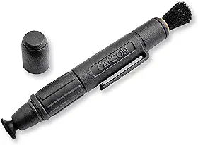 Carson Limpador de lente C6 com fórmula de limpeza de nanopartículas secas (CS-25), preto, grande