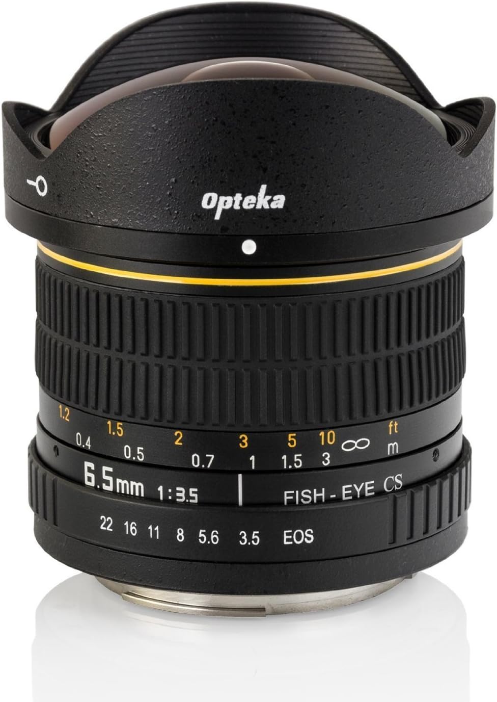 Opteka 6.5mm f/3.5 HD Aspherical Fisheye Lens for Canon EOS 70D, 60D, 60Da, 50D, 7D, 6D, 5D, 5DS, 1Ds, 7D, 6D, 1200D, 1100D, 760D, 750D, 700D, 600D, 550D, 400D, 350D, 300D and 100D Digital SLR Cameras