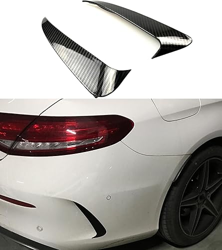 2 alerones laterales traseros, borde de cubierta de ventilación de aire, aletas divisoras de parachoques trasero, solapas de ventilación laterales,