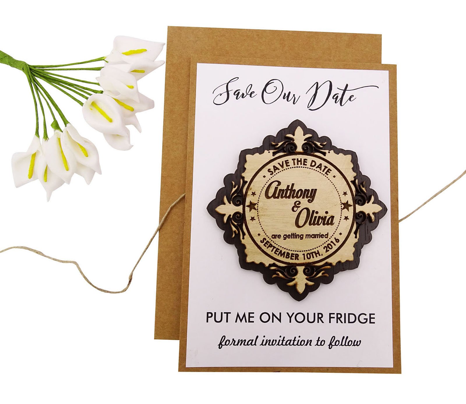 Darling Souvenir Rustikale Hochzeit Abwehr das Holz Magnet 40 Individuelle Gravur Holz Magnet Personalisierte Geschenke