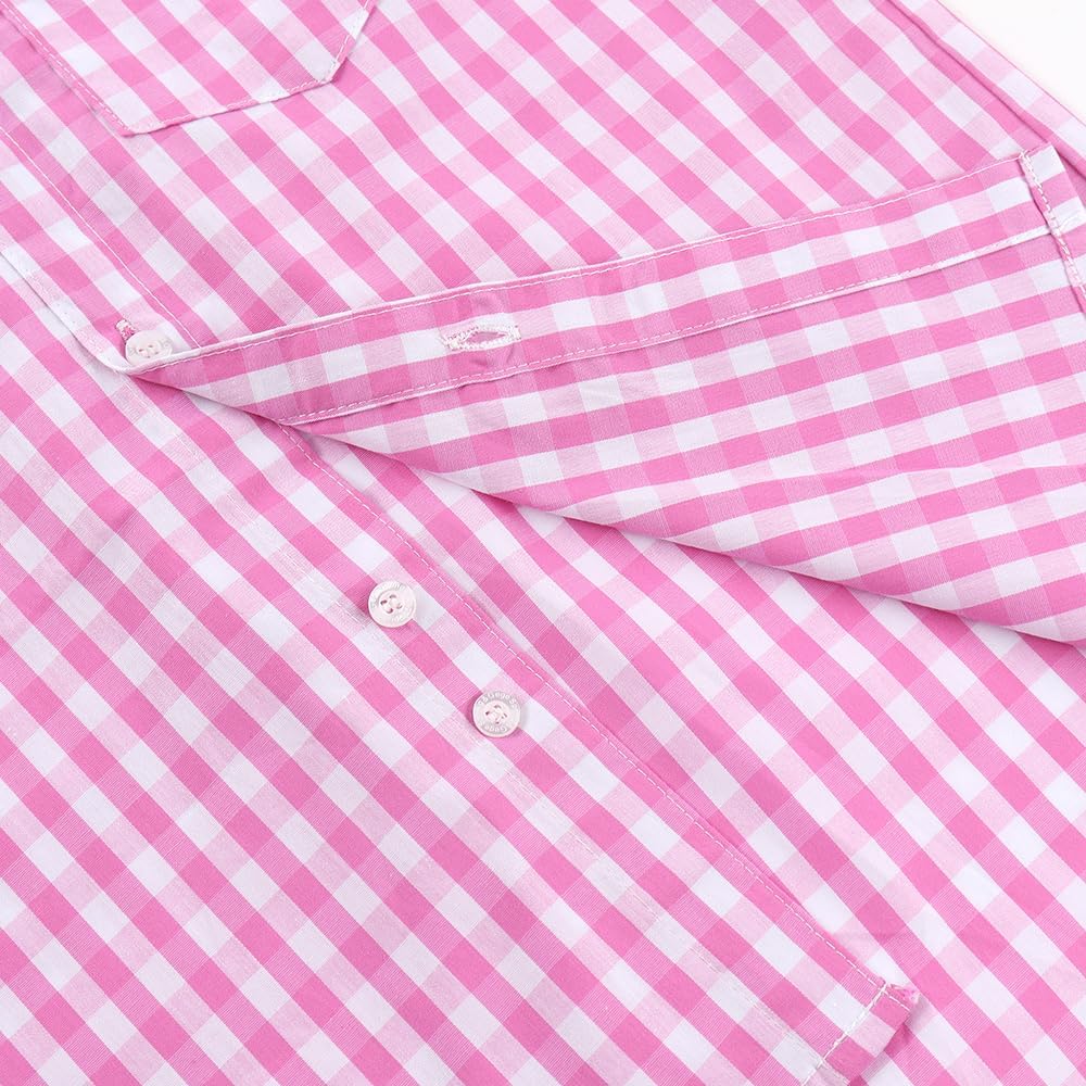 Spring&Gege Boys Cotton Dress Shirt Button Down Kids Short Sleeve Uniform Solid (2-14 Years) - Image 7