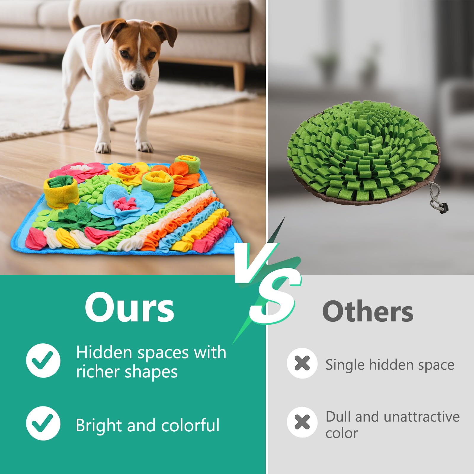ORIA Snuffle Mat for Dogs Interactive Feeding Game Toy for Dogs Durable & Anti Slip - Image 2