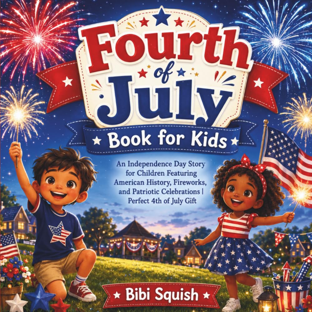 Fourth of July Book for Kids: An Independence Day Story for Children Featuring American History, Fireworks, and Patriotic Celebrations | Perfect 4th of July Gift