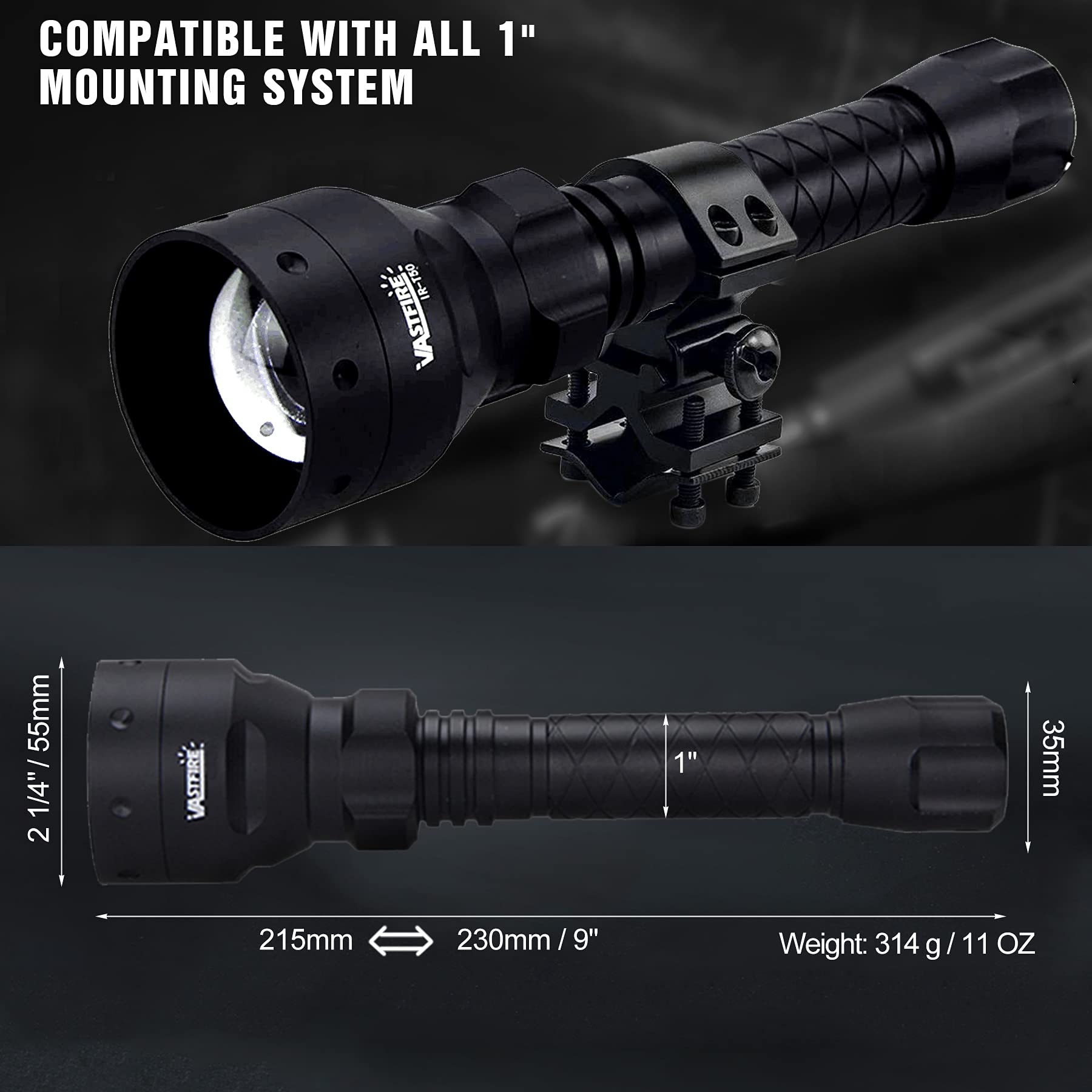 Buy VASTFIRE 940nm Handheld IR Illuminator 5W Pro Long Range Night