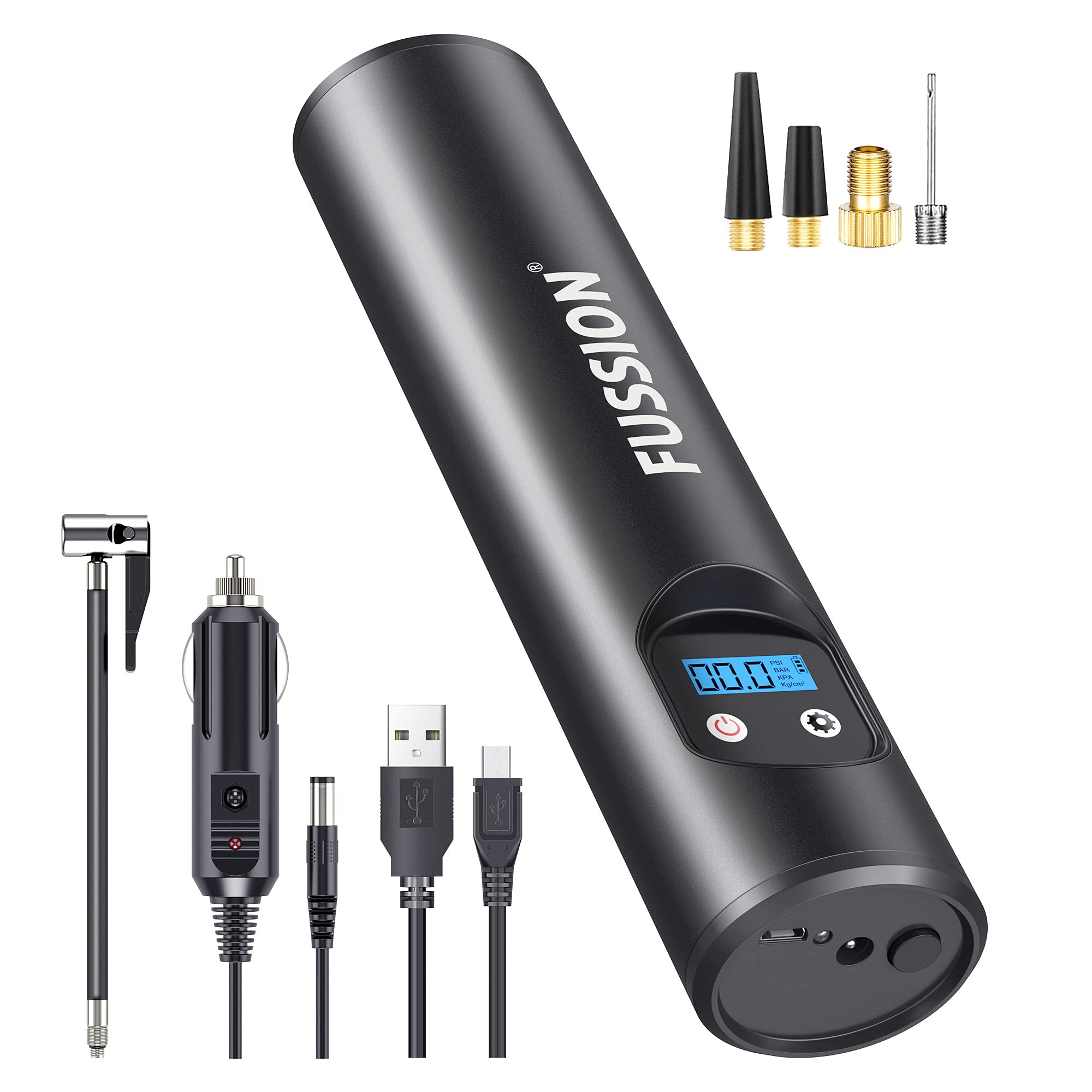 Buy Fussion Tire Inflator Portable Air Compressor, 150PSI Mini Cordless