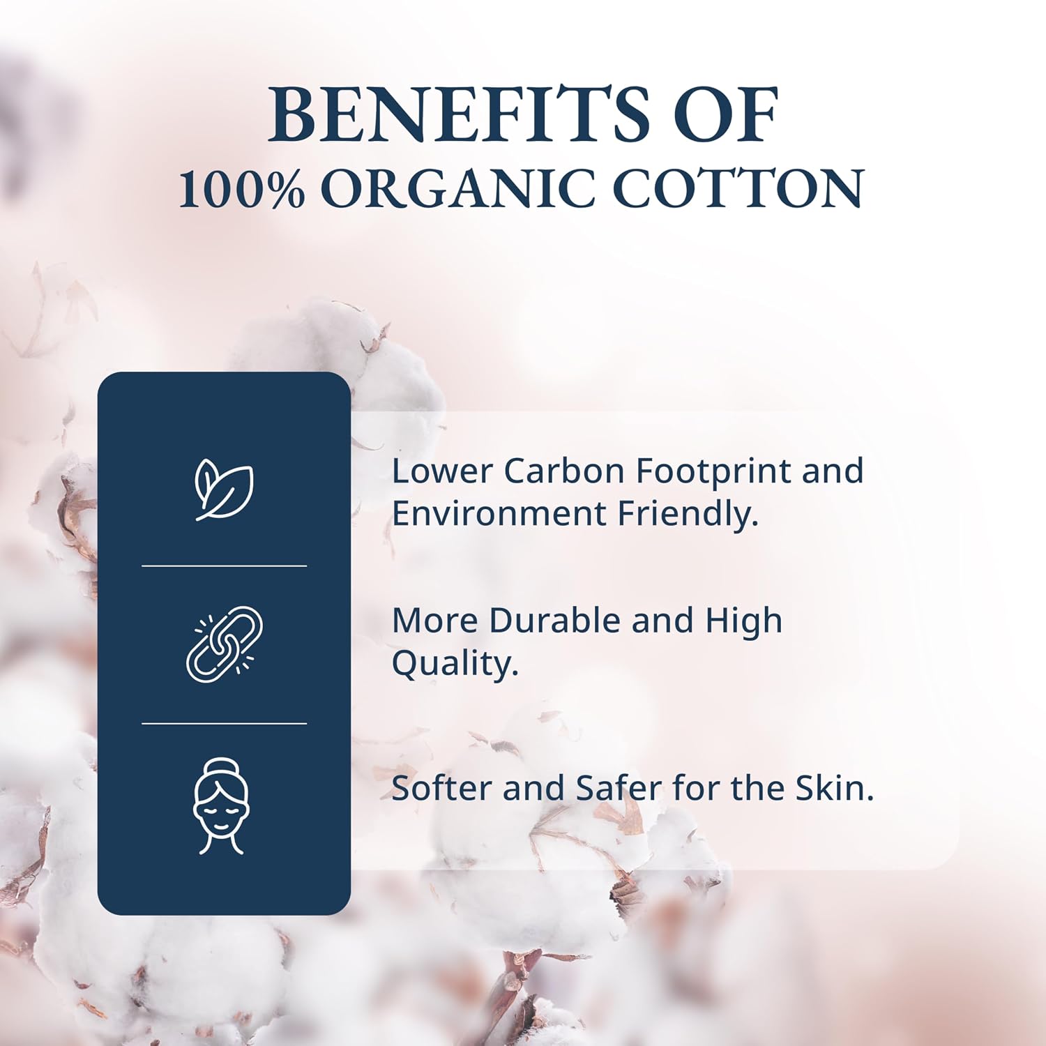 Lane Linen 100% Organic Cotton King Size Fitted Sheet Only (78"x80") - Super Soft 100% Cotton King Fitted Sheet - Lightweight & Durable Cotton Bed Sheet - Cool Blue