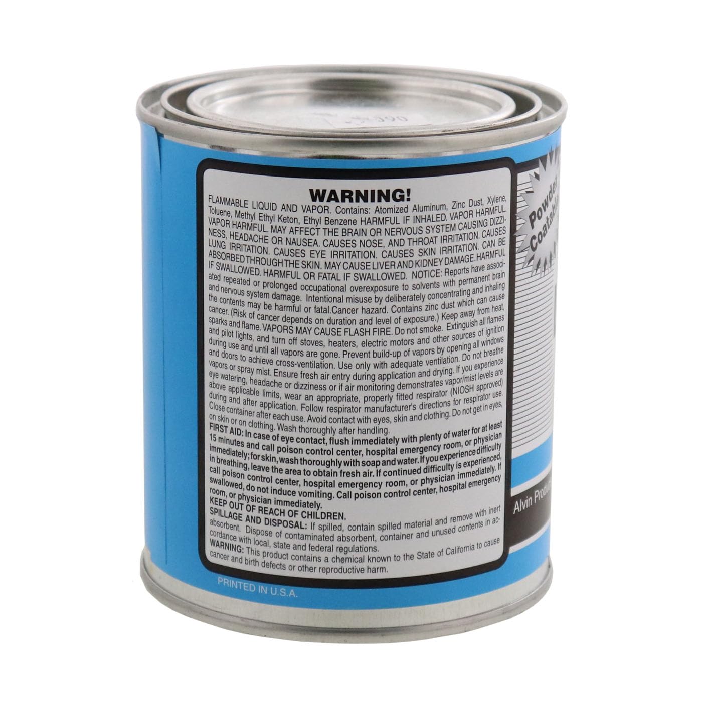 Alvin 24 oz Hi Temp Lab Metal Repair Compound and 16 oz Hi Temp Lab Solvent