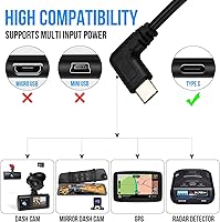 Vista 3 de DUOYOUNG Dash Cam Hardwire Kit (12V-24V to 5V), USB C Hardwire Kit for Dash Camera with Acc Functionality, Add a Circuit Fuses, 24h Parking Monitor