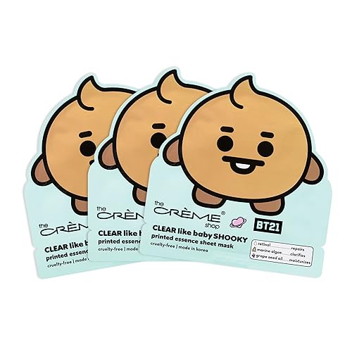 The Crème Shop  BT21 BABY Impreso Essence Sheet Mask (SHOOKY)