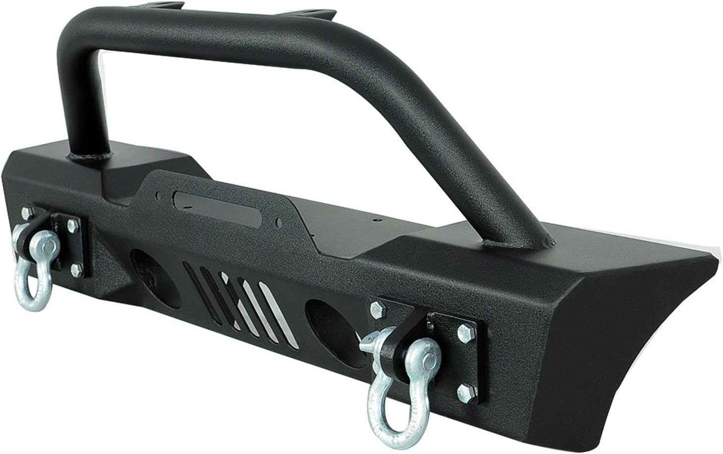 Paramount Restyling 51-0357 Black Front Stubby Bumper (Jeep Wrangler JK S3)