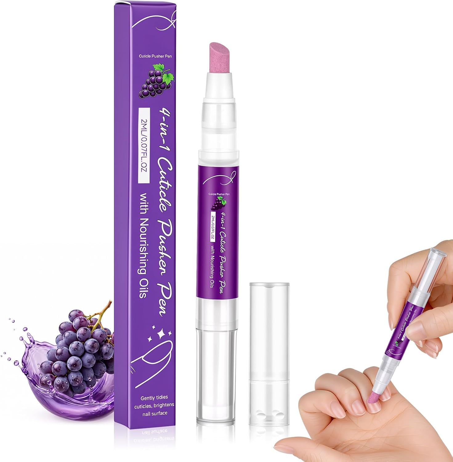 Beugo Ołówek do skórek 3 w 1 z ceramiczną końcówką-2ML