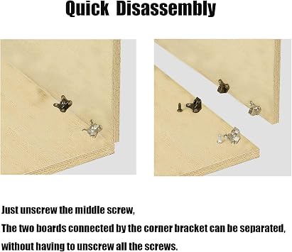 24pcs Removable Corner Brace Butterfly Shape Support Connector Bracket Alternative to Right-Angle L Shape Corner Brace, Electroplating Process Corner Code Metal Brackets for Wood, Furniture, Bronze