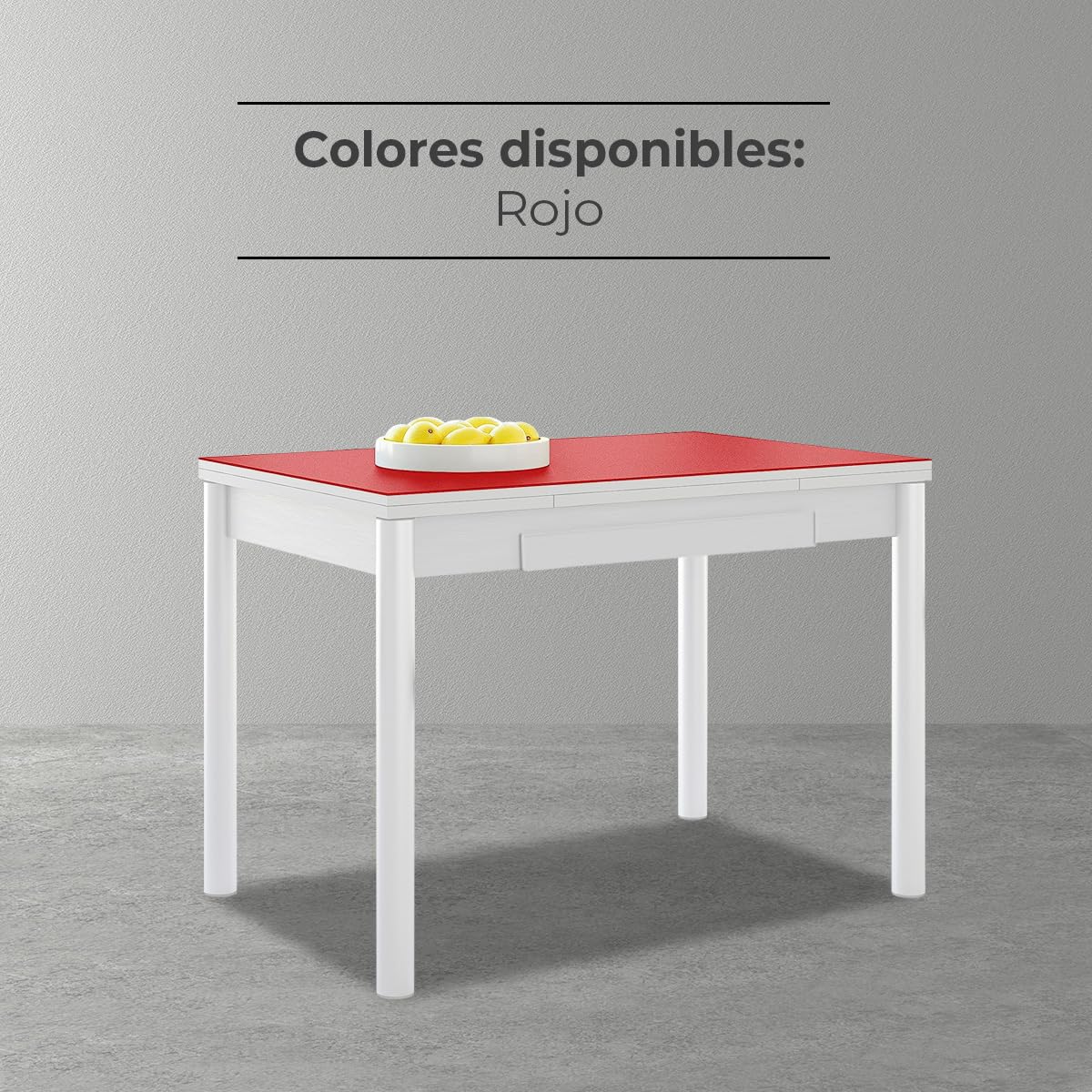 ASTIMESA Table de Cuisine, Rouge, 90 x 50 cm