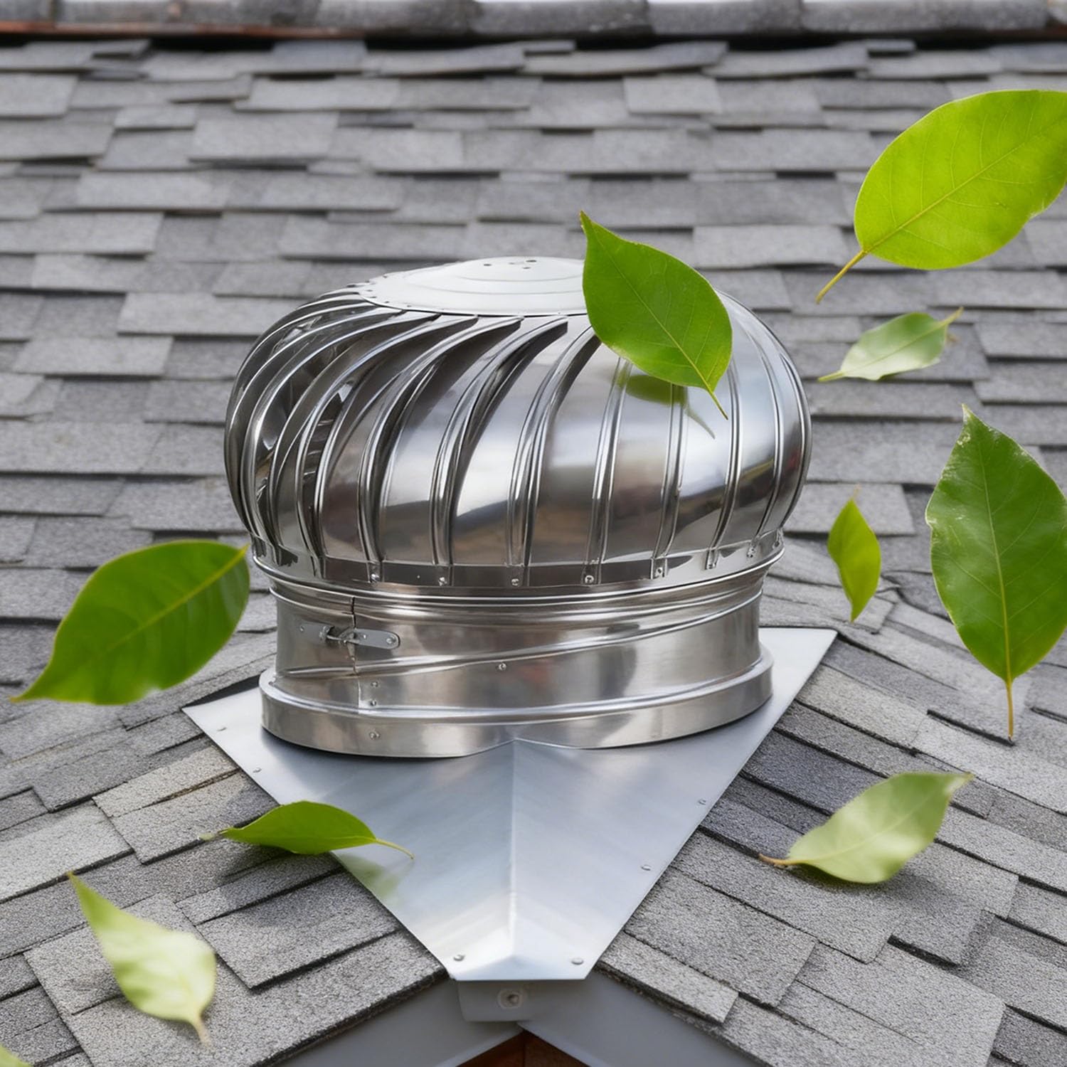 Sombrerete giratorio de acero inoxidable para chimeneas, extractor eólico multiusos regulable