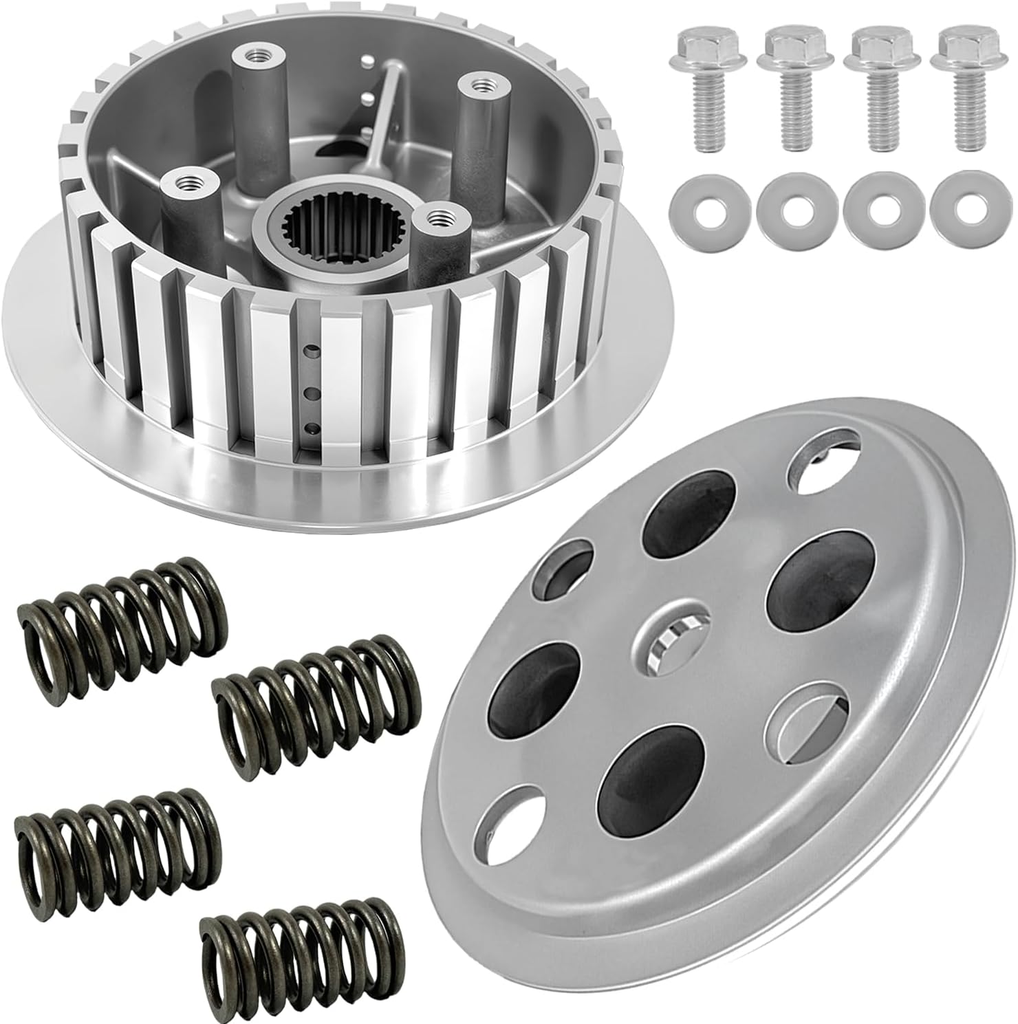 Center Clutch Inner Hub & Outer Pressure Plate Kit Fit for Intruder 700 750 800 VS700GLP VS800GL VS750GLP Boulevard S50 VS800 Motorcycle Inner Clutch Rebuild Kit