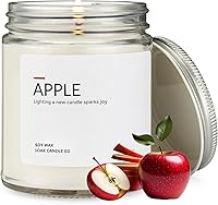 Vista 1 de 1OAK Vela de Manzana - Velas perfumadas de cera de soja (Manzana) - Velas de soja para aromatizar el hogar - Quema larga premium - Hechas a mano