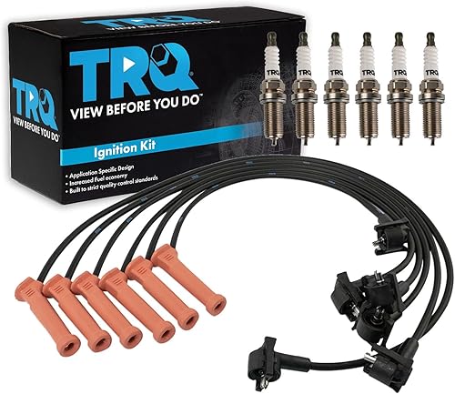 Miniatura 59 de TRQ Kit de bujías de 5 piezas de bujías de iridio compatibles con Chevrolet Aveo 2004-2008 Aveo5 2004-2008