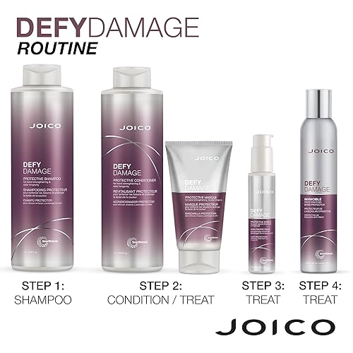 Miniatura 8 de Joico Defy Damage - Juego de champú y acondicionador protector  Para cabello teñido  Fortalece los lazos y conserva el color del cabello  Con aceite