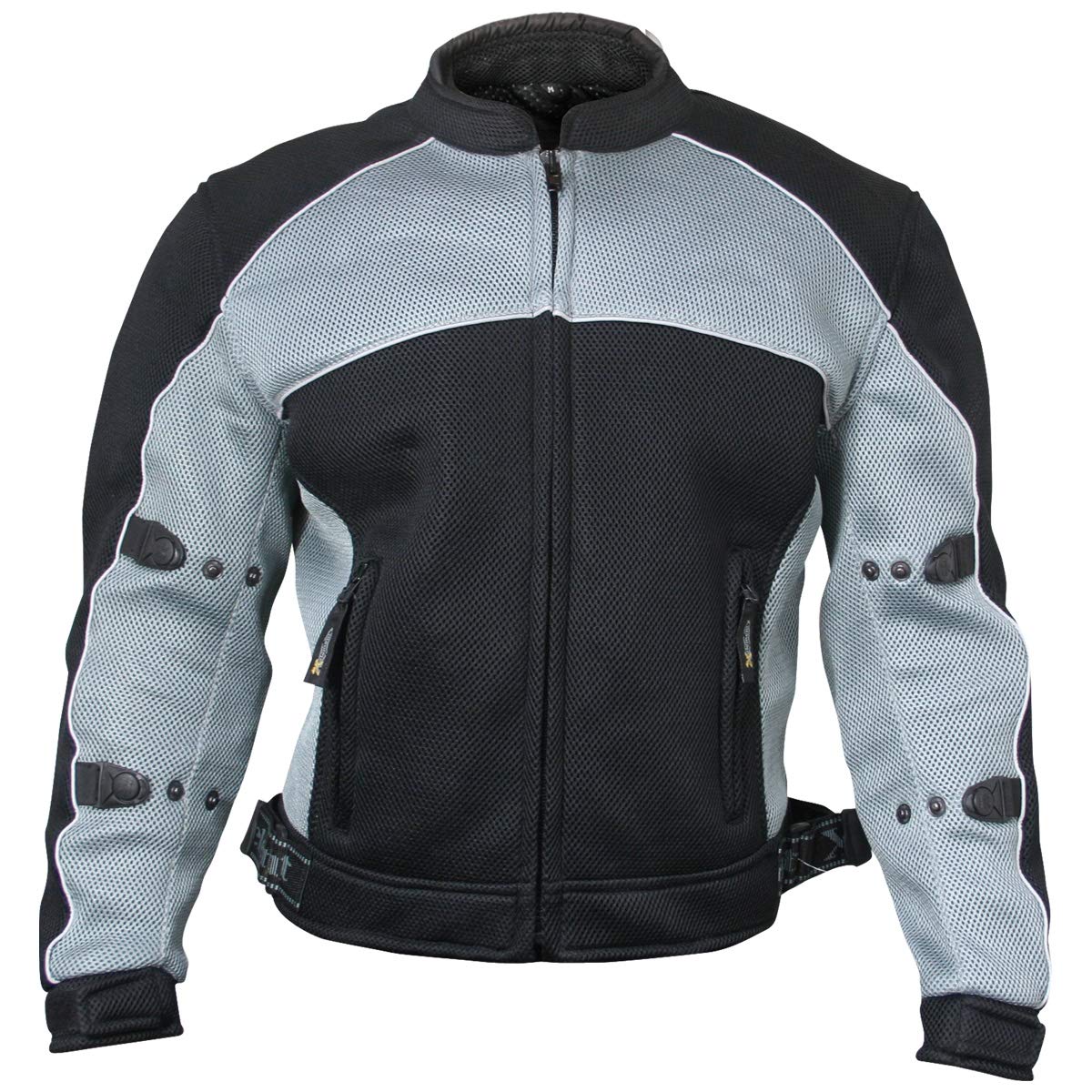 Xelement CF511 Men's Black Mesh Sports Jacket with X-Armor Protection