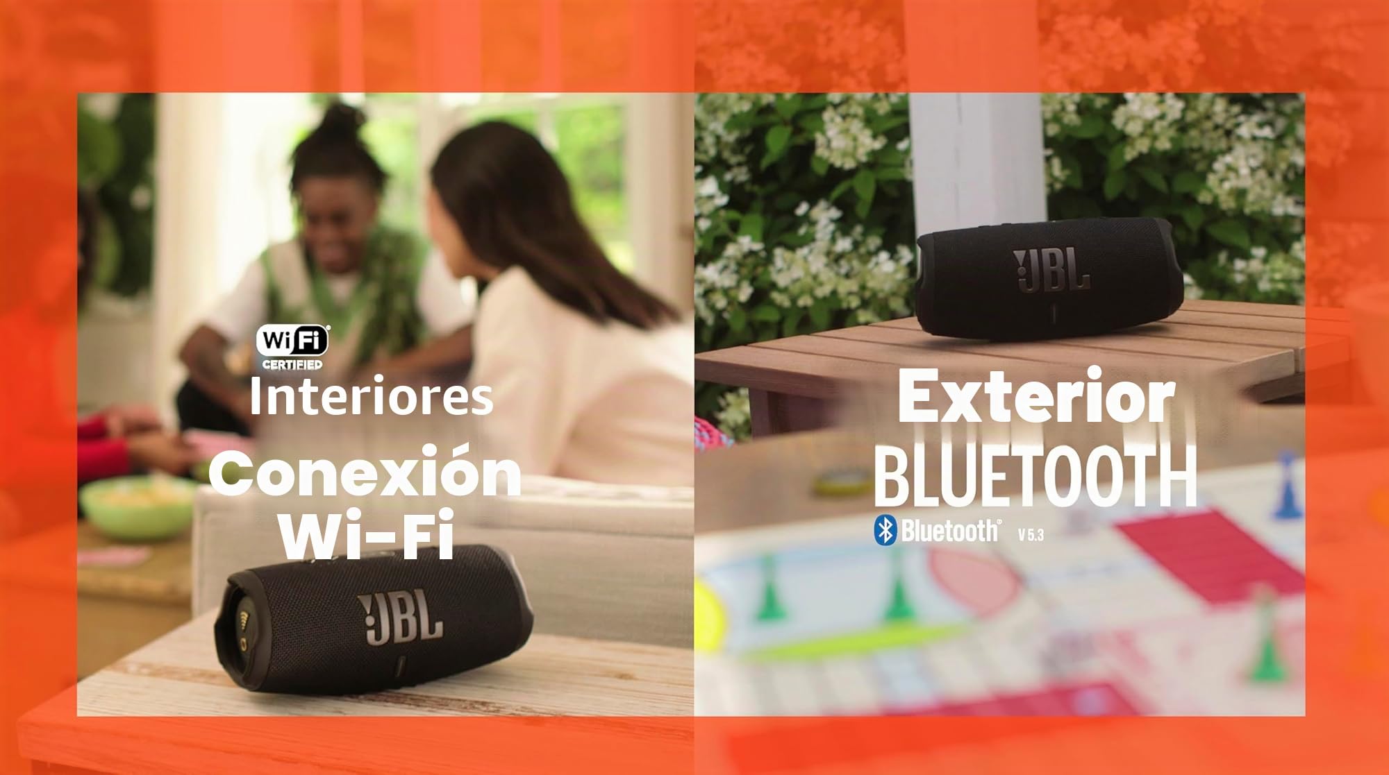 JBL Charge 5 Bocina inalámbrica portátil Wi-Fi