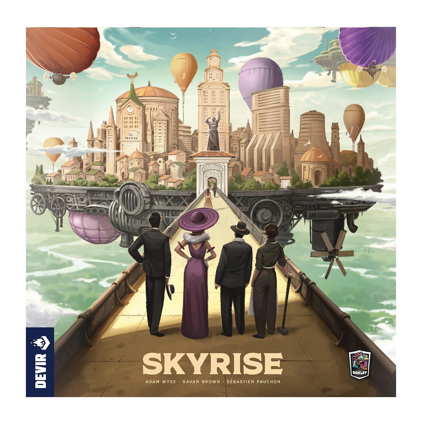 Devir Skyrise Juego de Mesa de Estrategia y Construcción de Ciudad Futurista, Subastas y Mayorías, 2-4 Jugadores, 14+ Años, 30-75 Min, Versión Española (BGSKYRES)