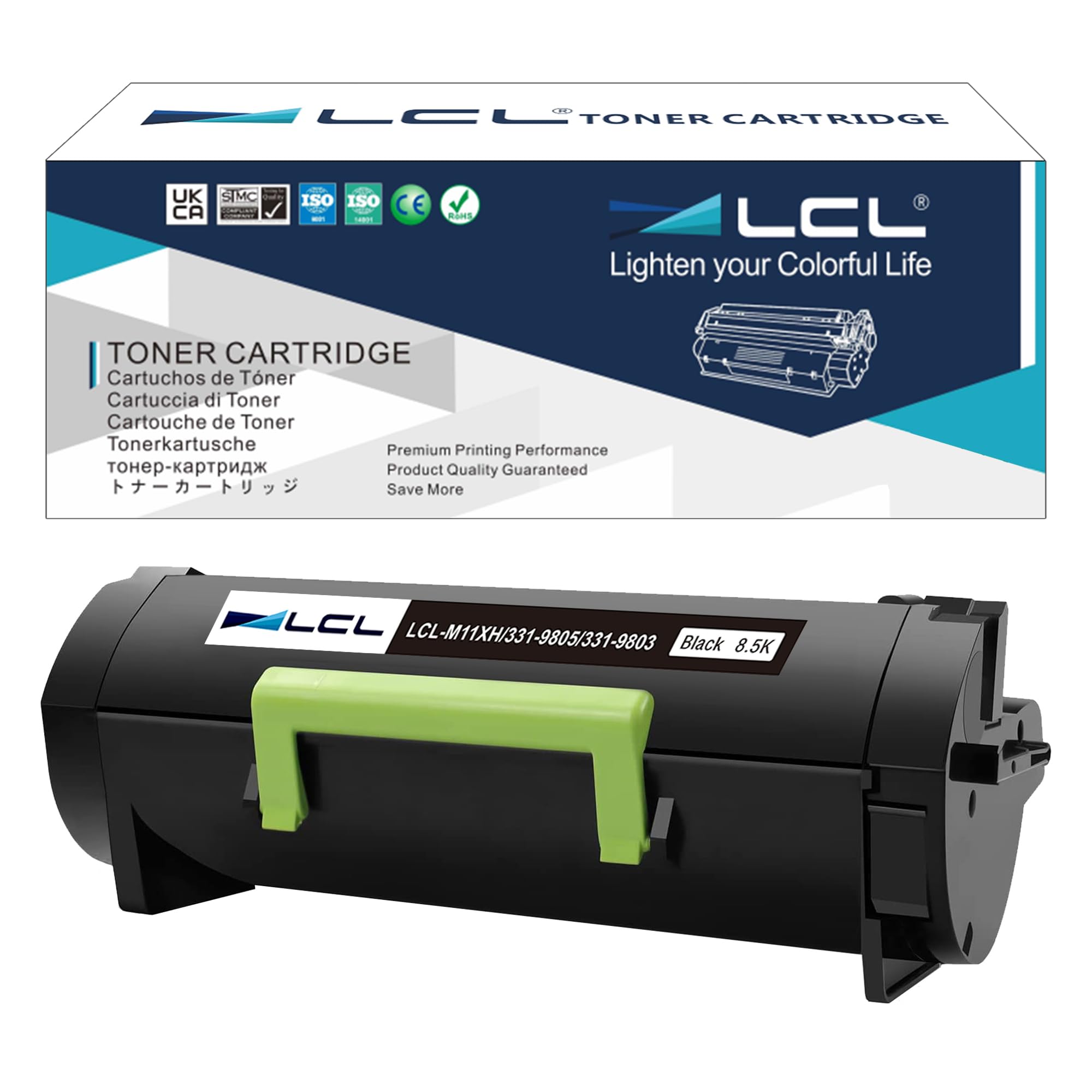 LCL Compatible B2360 B2360dn B2360d Toner Cartridge M11XH 331-9805 8500 Pages Replacement for Dell B2360 B2360d B2360dn B3460dn B3465dn B3465dnf