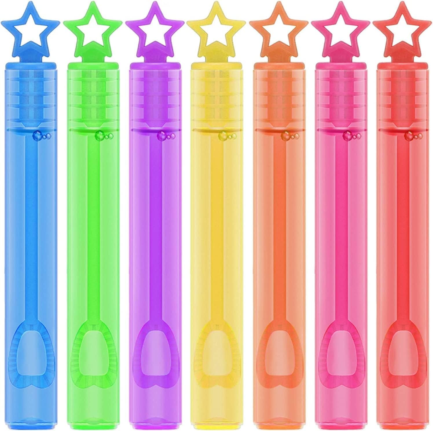 JoyGrow 48pcs Mini Bubble wands Bubble Party Favors Assortment Toys,Themed Birthday, Halloween, Goodie Bags, Carnival Prizes, Wedding, Bubble Maker Toys for Kids,Outdoor Gifts for Girls & Boys