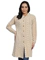 eWools Women's winterwear Woolen Long Coat Cardigan (Camel, 2XL)