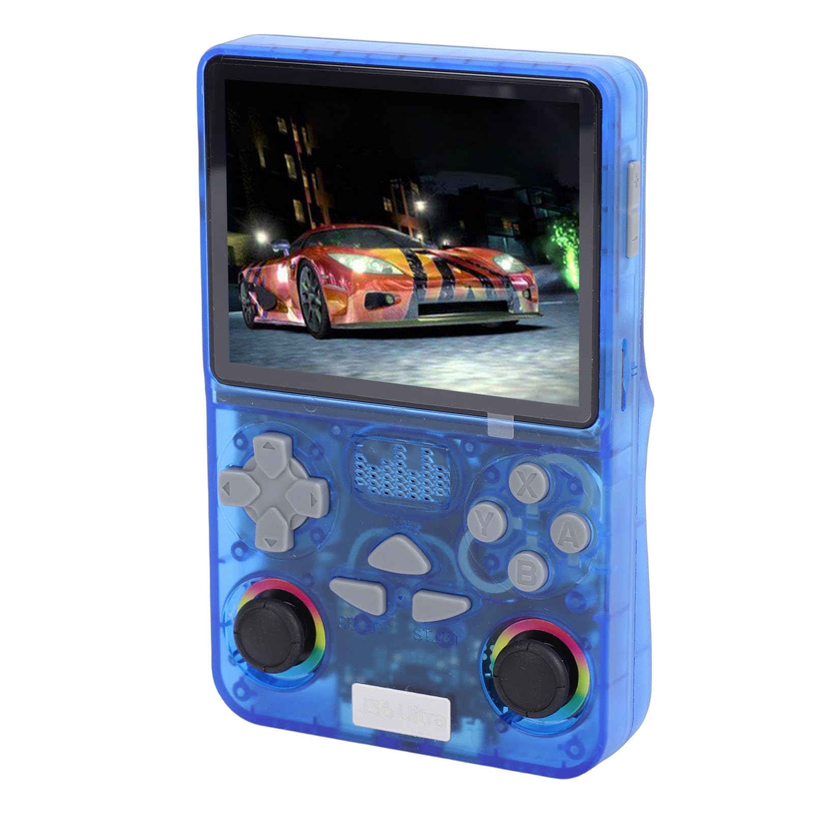 Generic Console di Gioco retrò WiFi Portatile Memoria da 64 GB Batteria a Lunga Durata Schermo da 4 Pollici per Viaggi (BLUE)