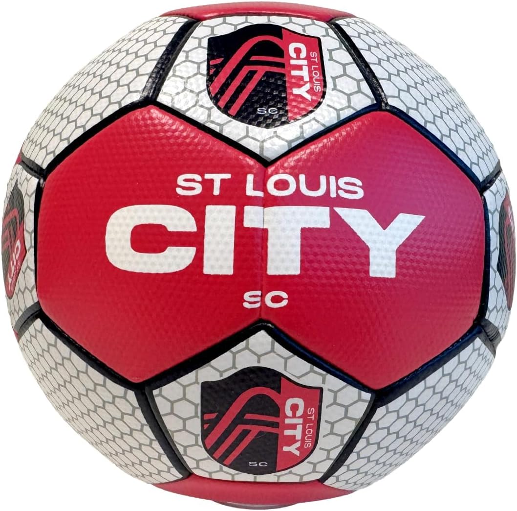 NIKCO Sports St. Louis City SC Soccer Ball | Officially Licensed MLS Collectible STL Official Size 5 Gift Fan