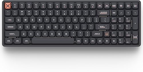 IQUNIX Magi96 Low Profile Wireless Mechanical Keyboard – Full 100-Key Layout, Hot-Swappable, RGB Backlit, Full Aluminum, VIA Customizable,