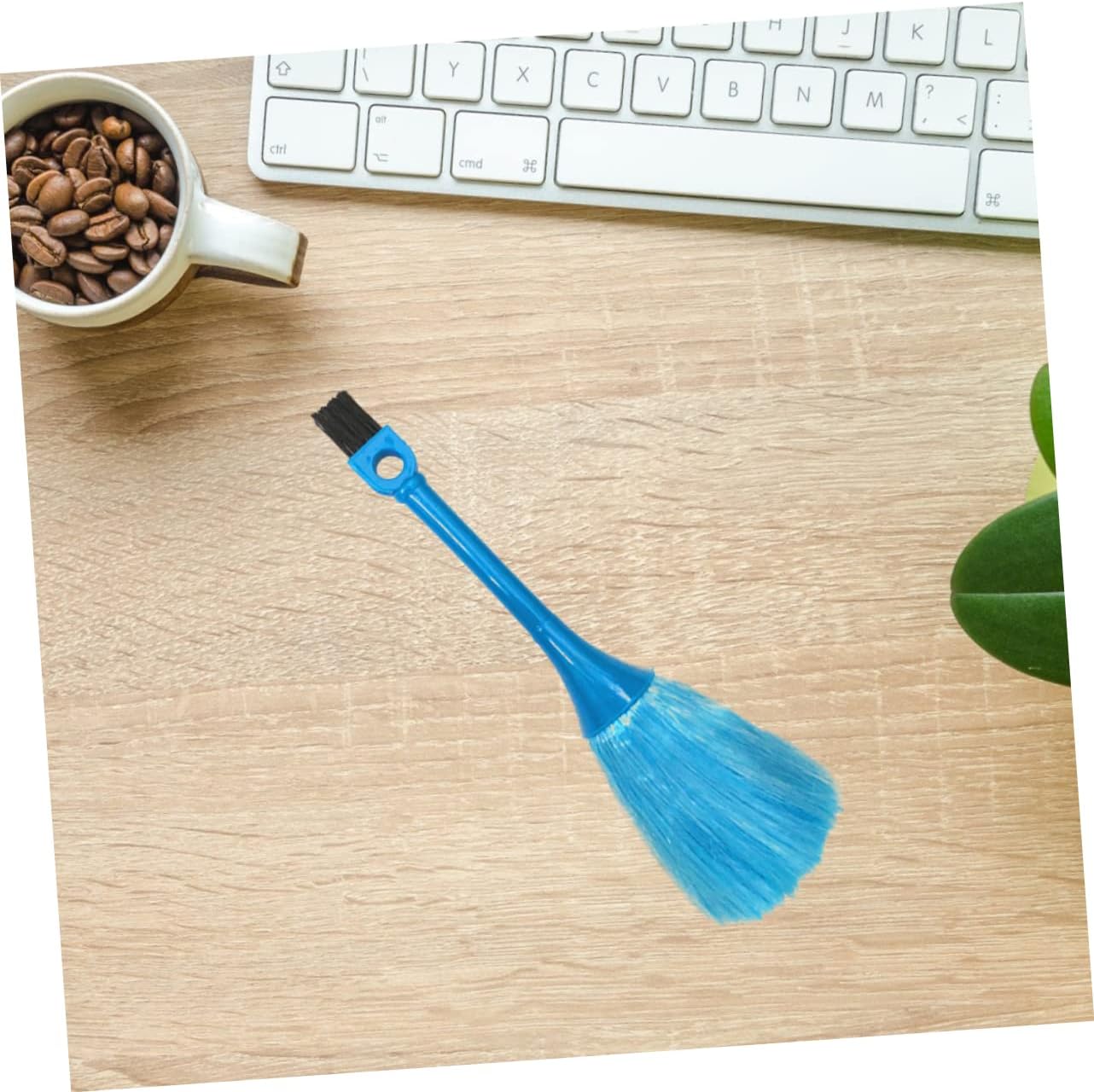 2PCS Computer Keyboard Cleaning Brush Set Electronic Dust Remover for Personal and Office Use Blue