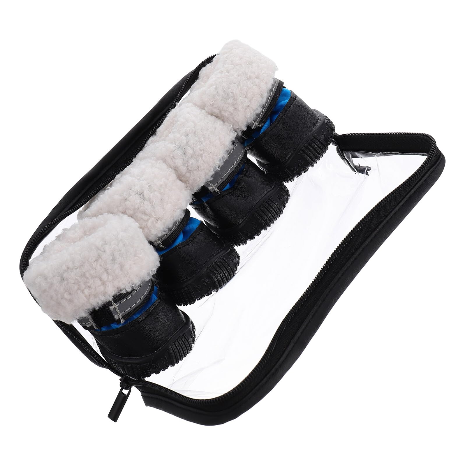 Bottes pour chien bleu lac idéales pour les balades en hiver