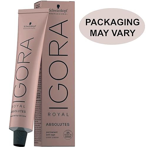 Miniatura 2 de Igora Royal Absolutes 8-50 rubio claro dorado natural permanente antiedad en crema para el cabello, 2.16 onzas, cobertura 100% de cabello blanco y
