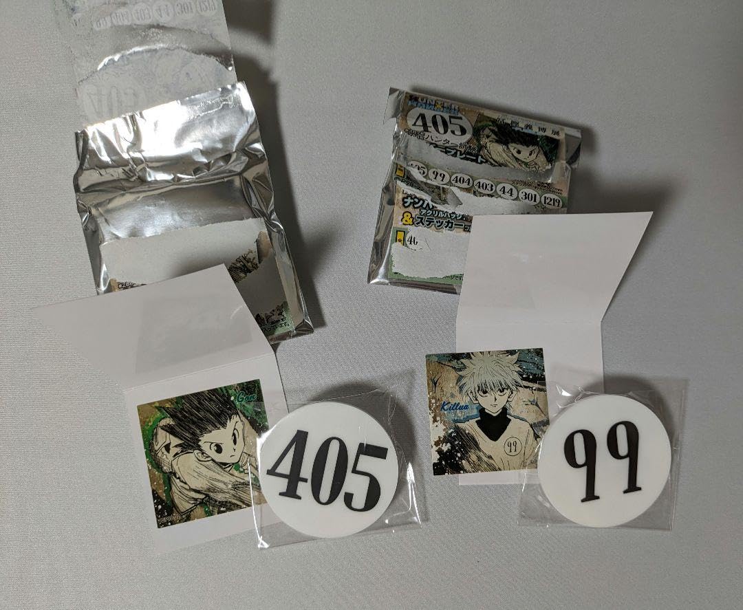 HUNTERx HUNTER 1999年❓缶バッジ　キルア/99 メモ帳　シール HUNTERx HUNTER 1999年❓缶バッジ キルア/99 メモ帳 シール