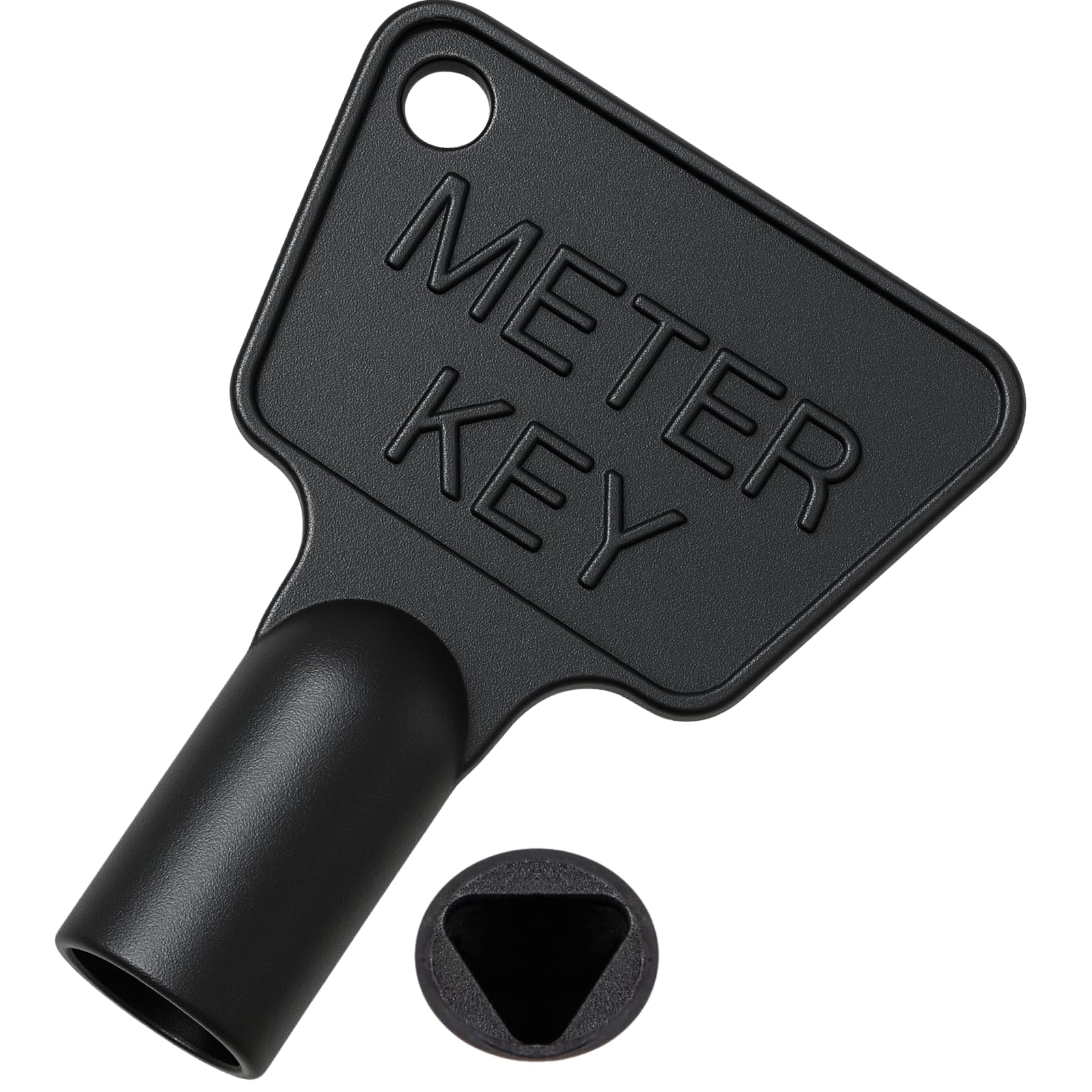 Howsehold 1 Pack Gas Meter Box Key [1 Pack] - Triangle Key - Electric Box Key - Utility Box Key - Black Plastic Key (1 Pack)