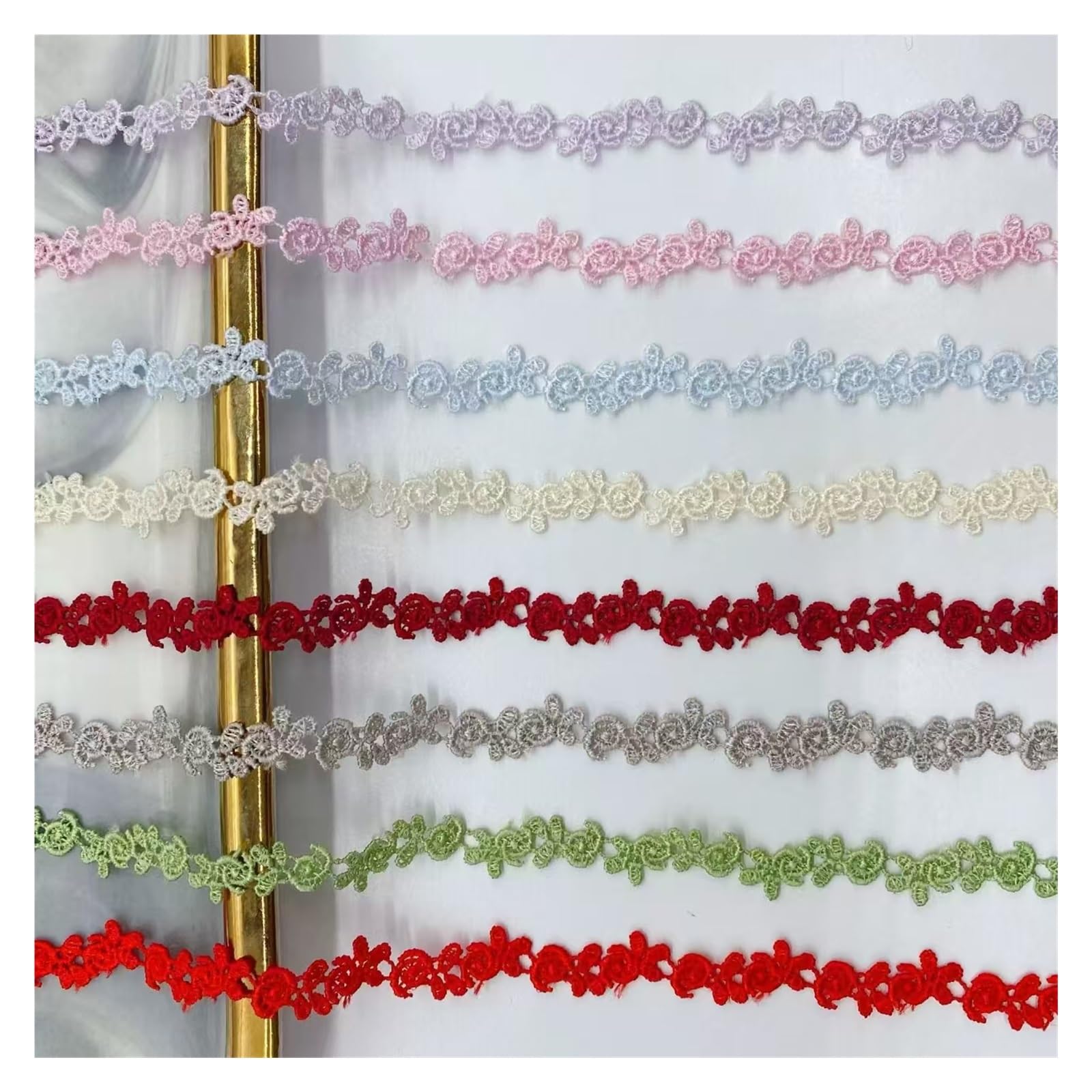 Ribete de encaje, tela de encaje, cinta de encaje, tela de encaje, ribete de encaje para proyectos de costura, manualidades, cortinas de boda, caja de decoración (gris)