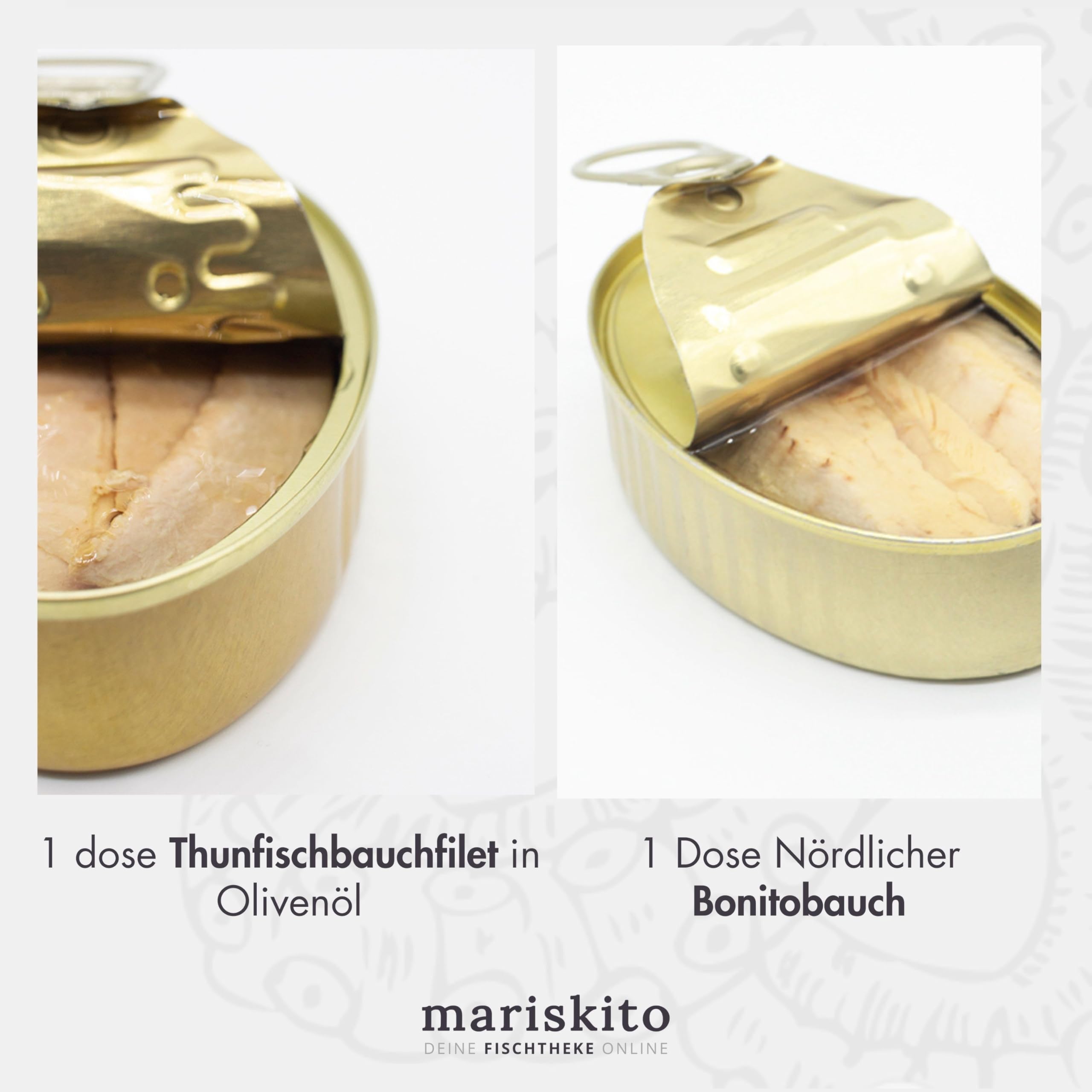 MARISKITO | Paket La Mar de Gallego - 10 Gourmetkonserven - Dosen mit Galicischen Konserven - Geschenkkorb - Delikatessen-Produktset