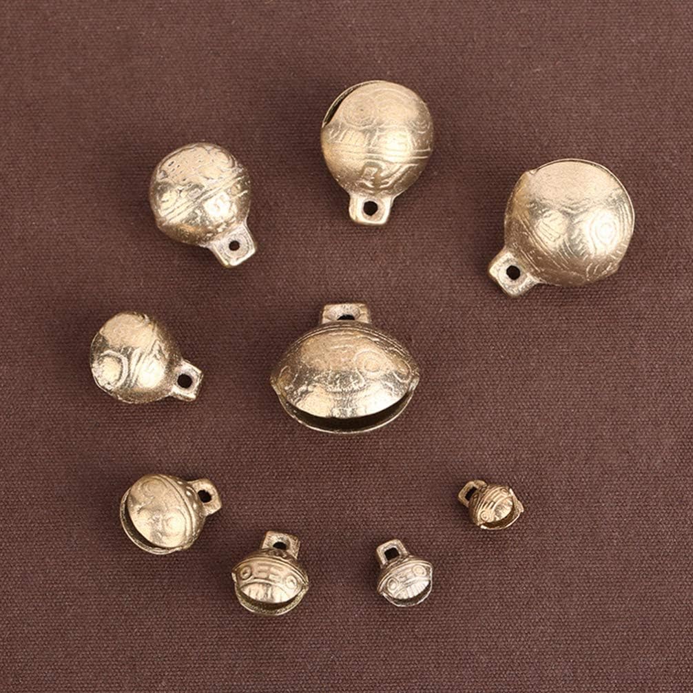 Bell,wall hanging decoration 30pcs Small Christmas Bells Garland Mini Bell Vintage Jewelry for Metal Miniature Bells Tiny Bell Antique Copper Bells Rose Nativity Craft Vintage Decor Diy Bells Brass Be