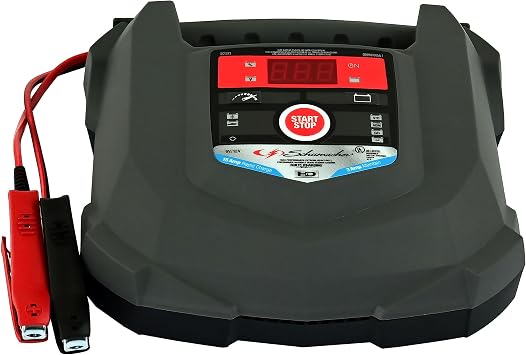 Schumacher Electric Battery Charger and Maintainer, SC1323, 4-in-1, Fully Automatic, Battery Tester, 15 Amps, 6 Volt, 12 Volt, for Car, SUV, Truck, and Marine Batteries