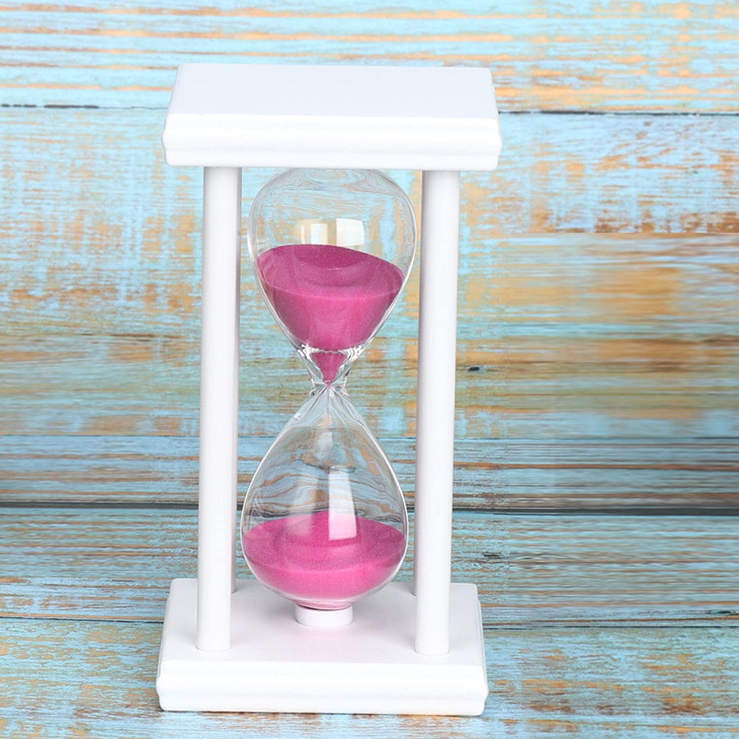 45 minutos reloj de arena temporizador de arena cocina escuela hora de madera moderna reloj de arena reloj de arena reloj de té temporizadores regalo para el hogar decoración