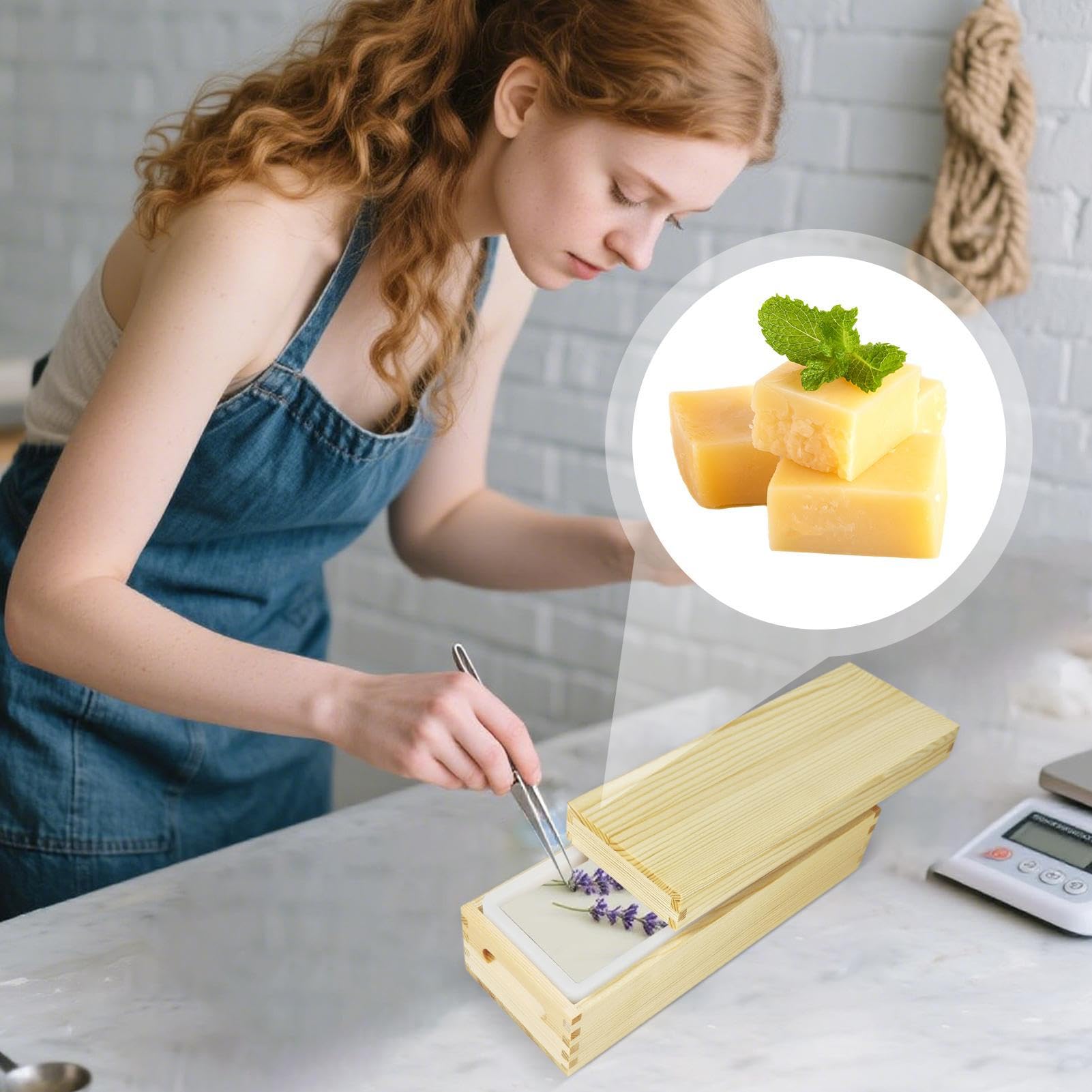 Forma do mydła loaf 1300 ml, Nieprzywierające, Łatwe Wyjmowanie, Do | Prostokątne Silikonowe Foremki Keksówkowe Do Mydła do Rękodzieła, Ręcznie Robionych, Czekolady, Ciast, Puddingów